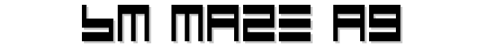 BM maze A9 font